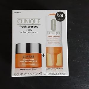 Clinique Fresh Pressed 7 Day Recharge System NWT